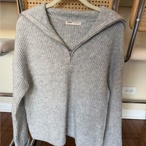 Pull&Bear Light Gray Knit Sweater